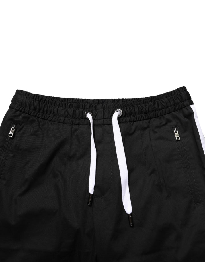 Men’s Dolce &amp; Gabbana Black Cotton Stretch Men Bermuda Shorts