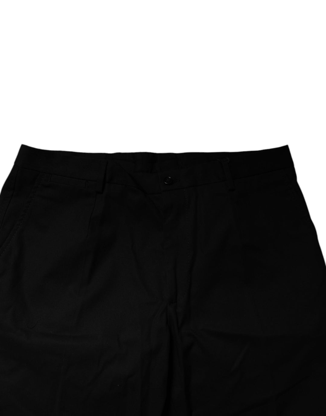 Men’s Dolce &amp; Gabbana Black Cotton Stretch Mid Waist Bermuda Shorts