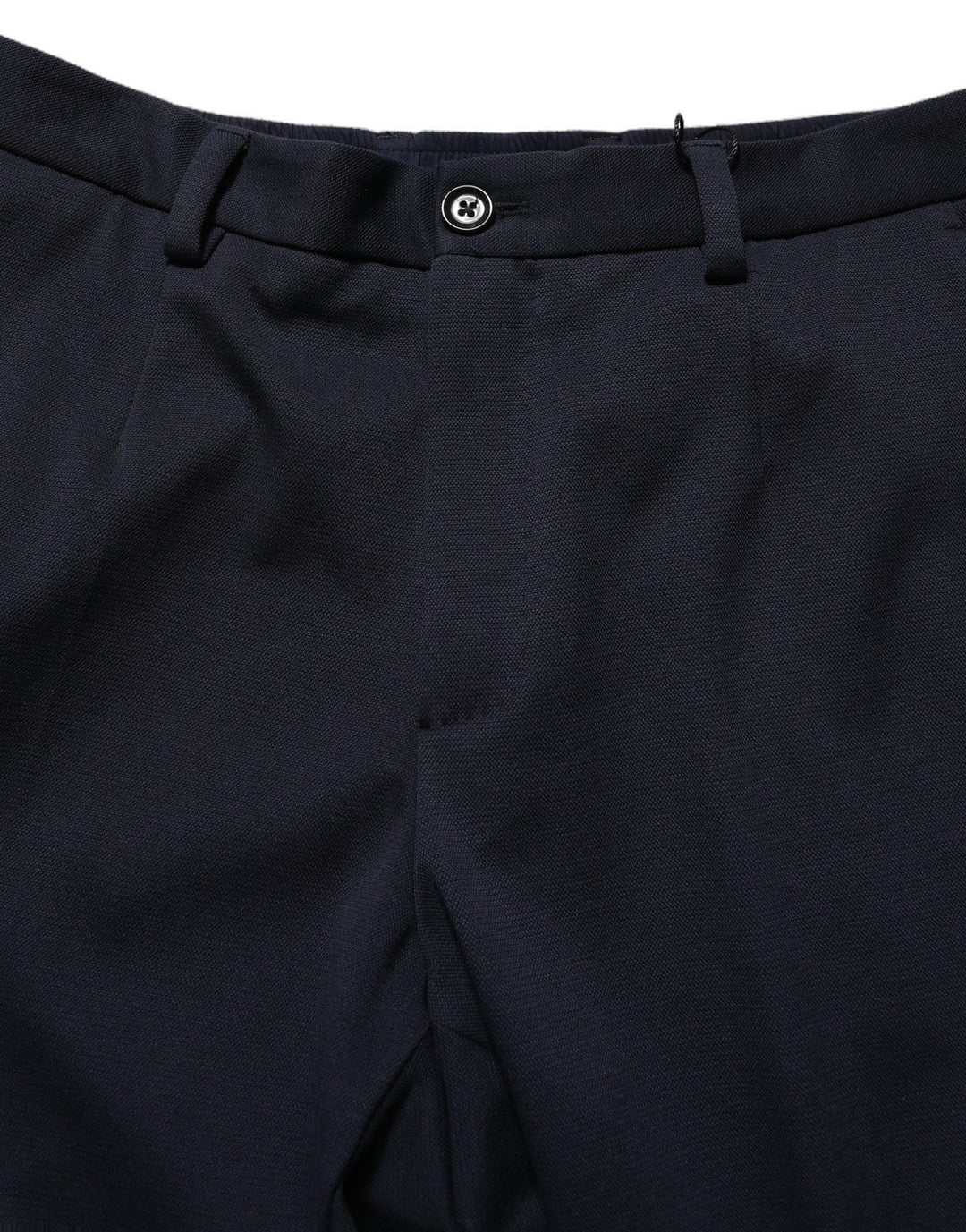 Men’s Dolce &amp; Gabbana Black Cotton Tapered Leg Dress Trouser Pants