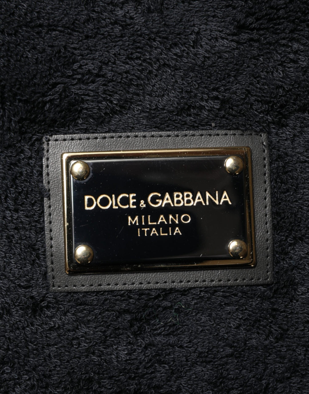 Men’s Dolce &amp; Gabbana Black Cotton V-neck Men Sweatshirt Sweater