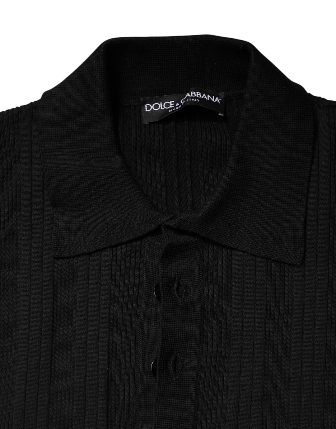 Men’s Dolce &amp; Gabbana Black Crest Long Sleeve Men Pullover Sweater