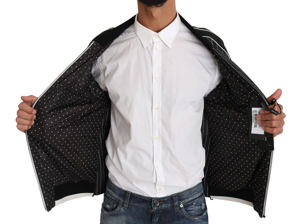 Men’s Dolce & Gabbana Black Dd58 Sg62 Sequined Beaded Jacket