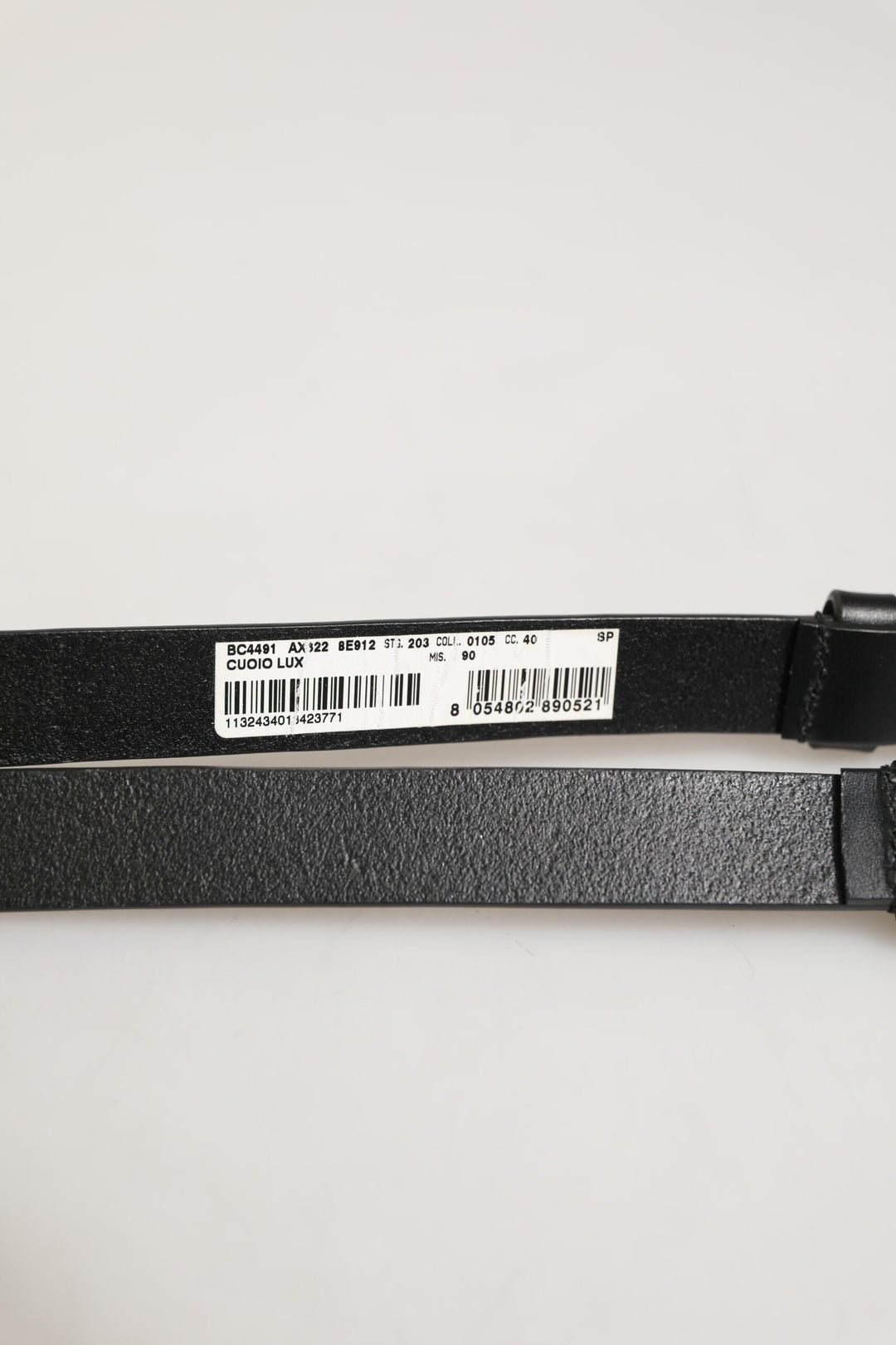 Dolce &amp; Gabbana Black Double Strap Leather Silver Buckle Belt