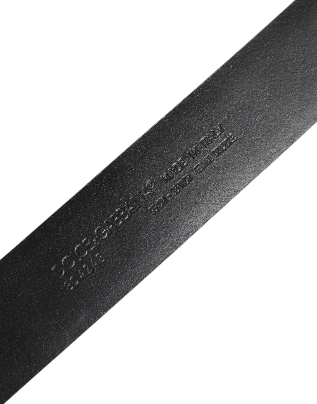 Dolce &amp; Gabbana Black Exotic Leather Dg Logo Buckle Belt