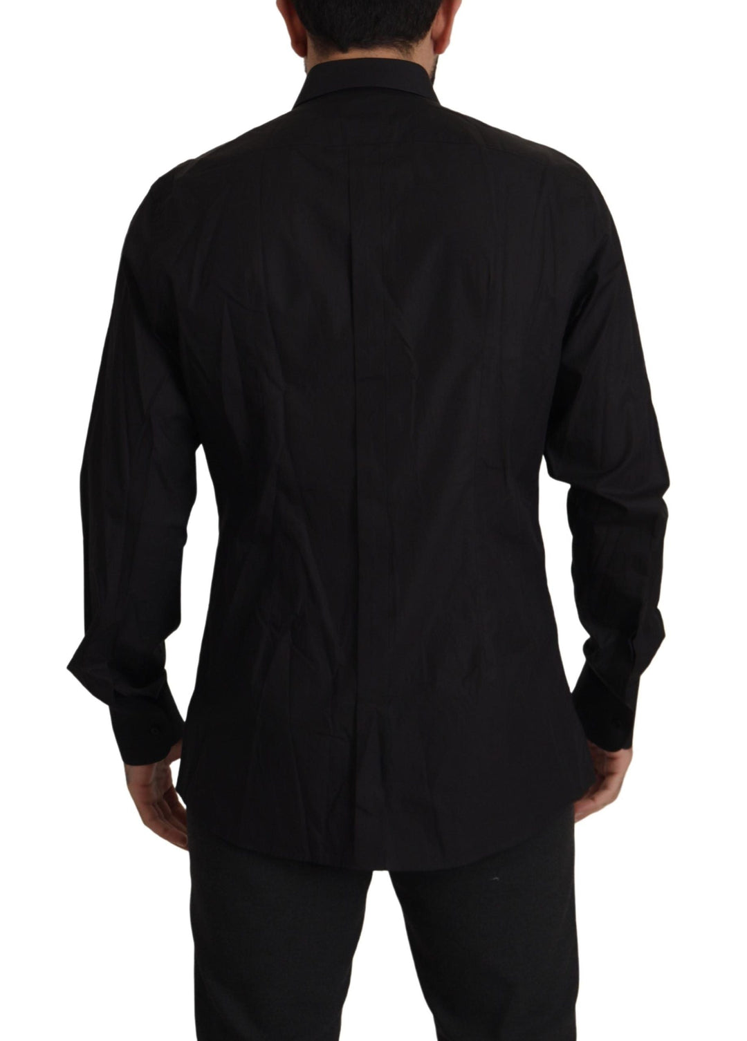 Men’s Dolce &amp; Gabbana Black Gold Slim Fit Tuxedo Dress Shirt