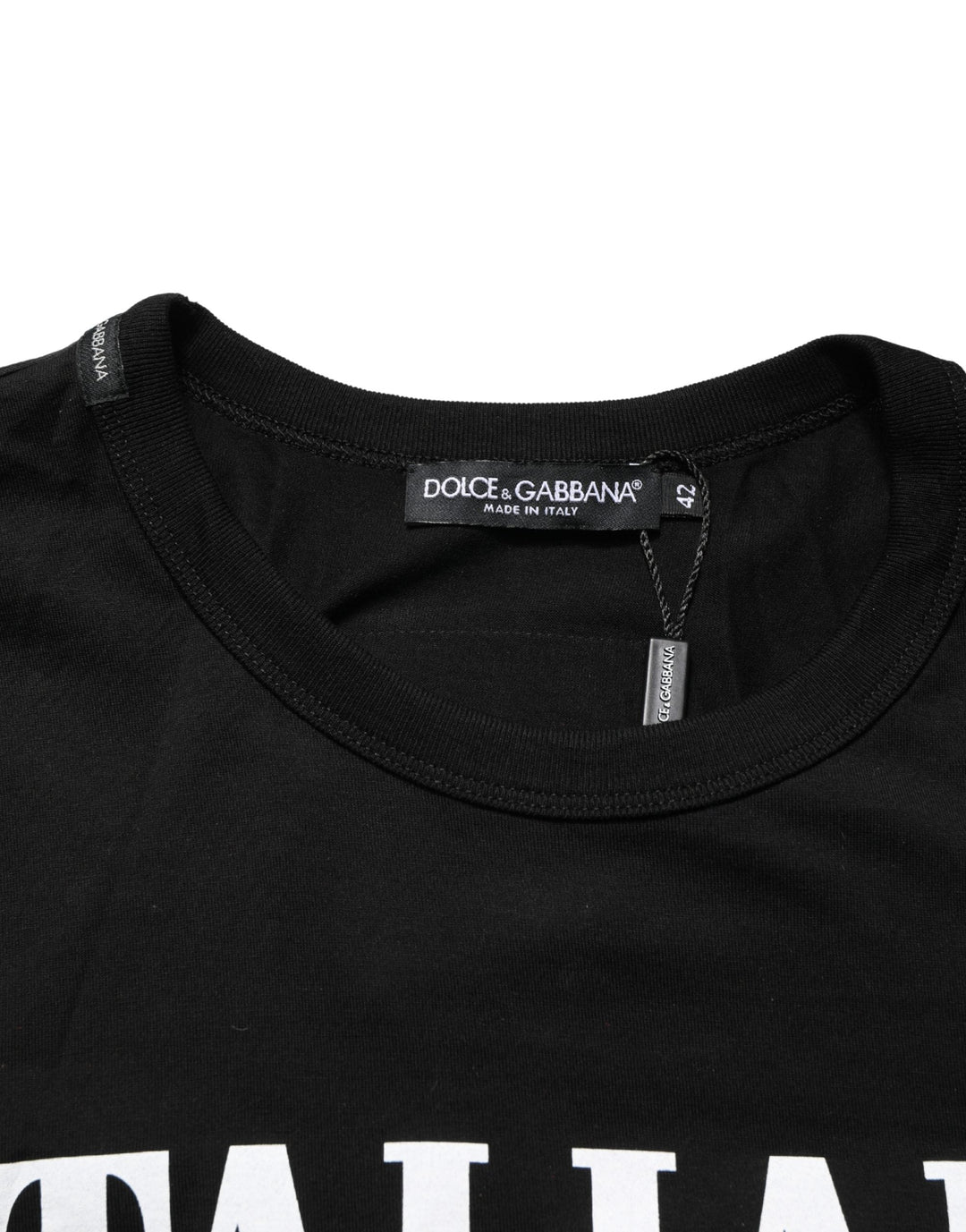 Dolce &amp; Gabbana Black Italians do it Better Camo Pocket Men T-shirt