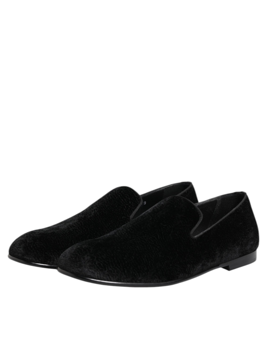 Men’s Dolce &amp; Gabbana Black Jacquard Loafers Formal Men Dress Shoes