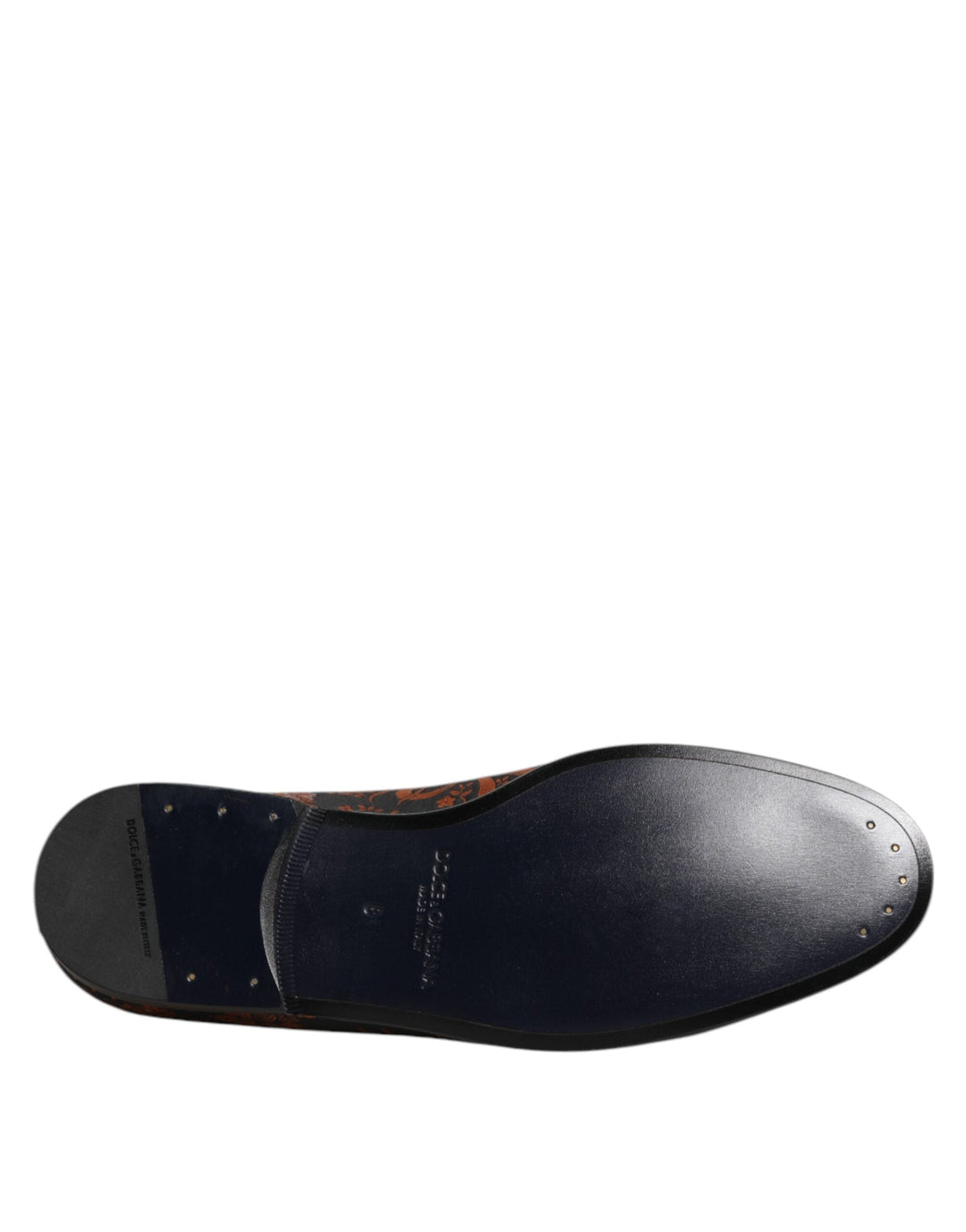 Men’s Dolce &amp; Gabbana Black Jacquard Polyester Slip on Loafers Shoes