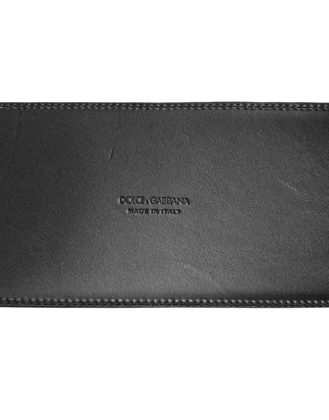 Dolce &amp; Gabbana Black Leather 4-strap Metal Multi-buckle Belt