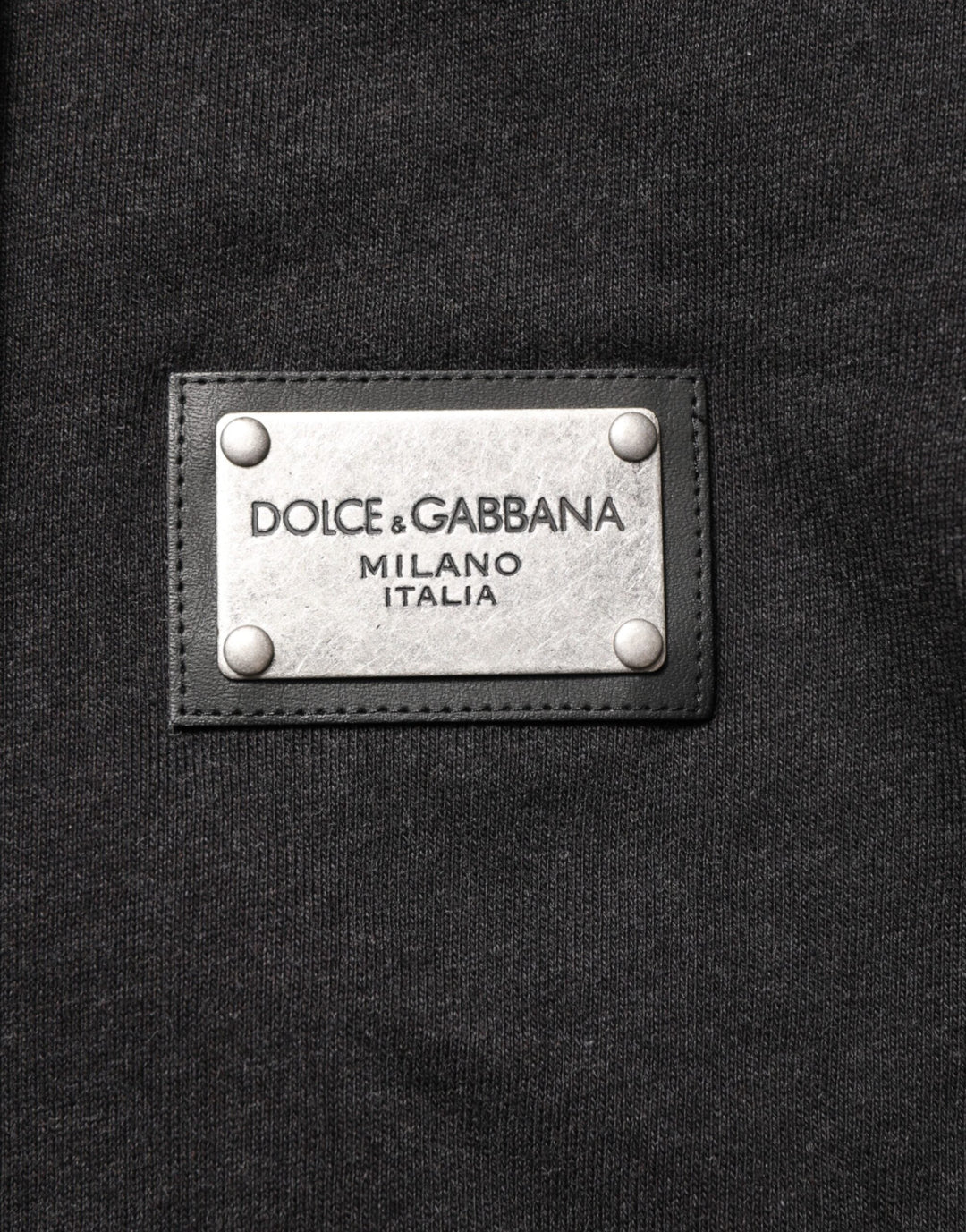 Men’s Dolce &amp; Gabbana Black Logo Fullzip Hooded Sweatshirt Sweater