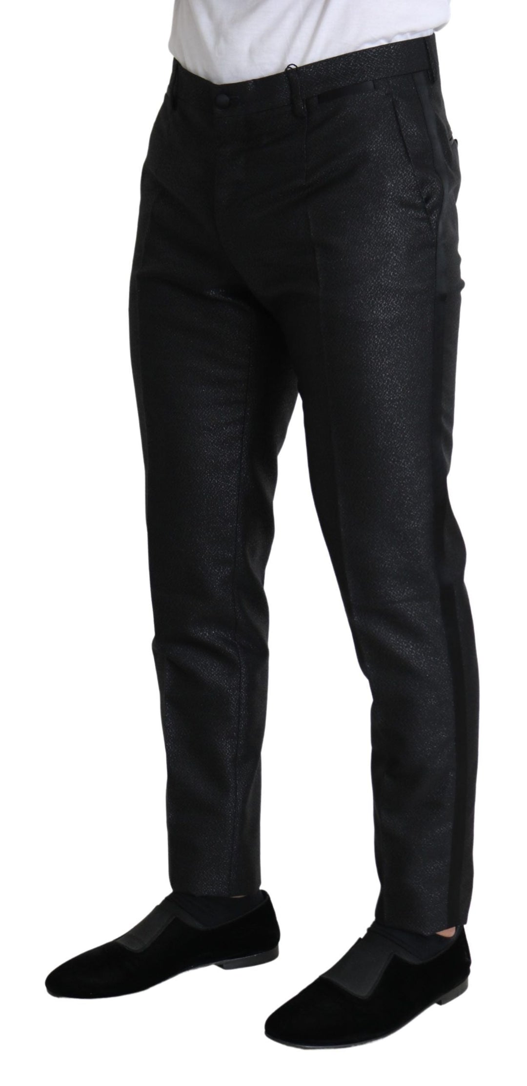 Men’s Dolce & Gabbana Black Metallic Skinny Trouser Dress