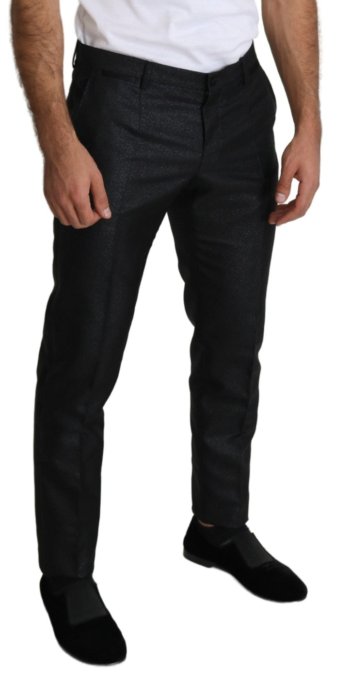 Men’s Dolce &amp; Gabbana Black Metallic Skinny Trouser Dress