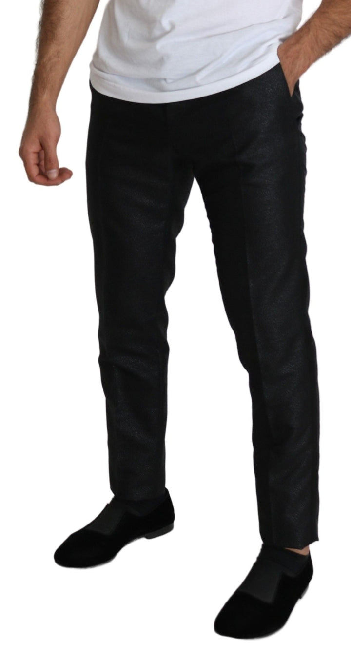 Men’s Dolce &amp; Gabbana Black Metallic Skinny Trouser Dress