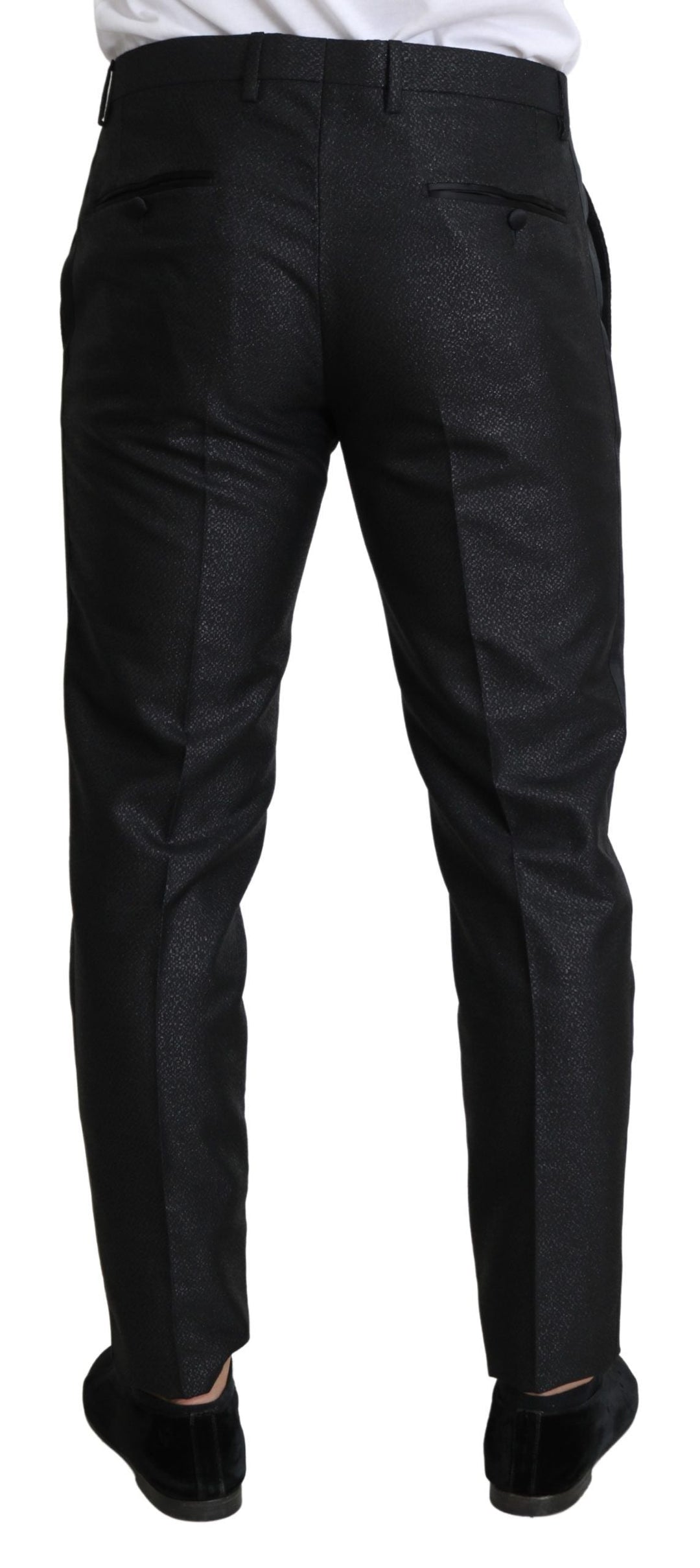 Men’s Dolce &amp; Gabbana Black Metallic Skinny Trouser Dress