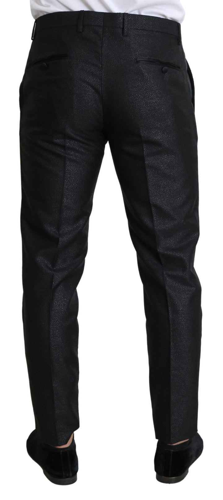 Men’s Dolce &amp; Gabbana Black Metallic Skinny Trouser Dress