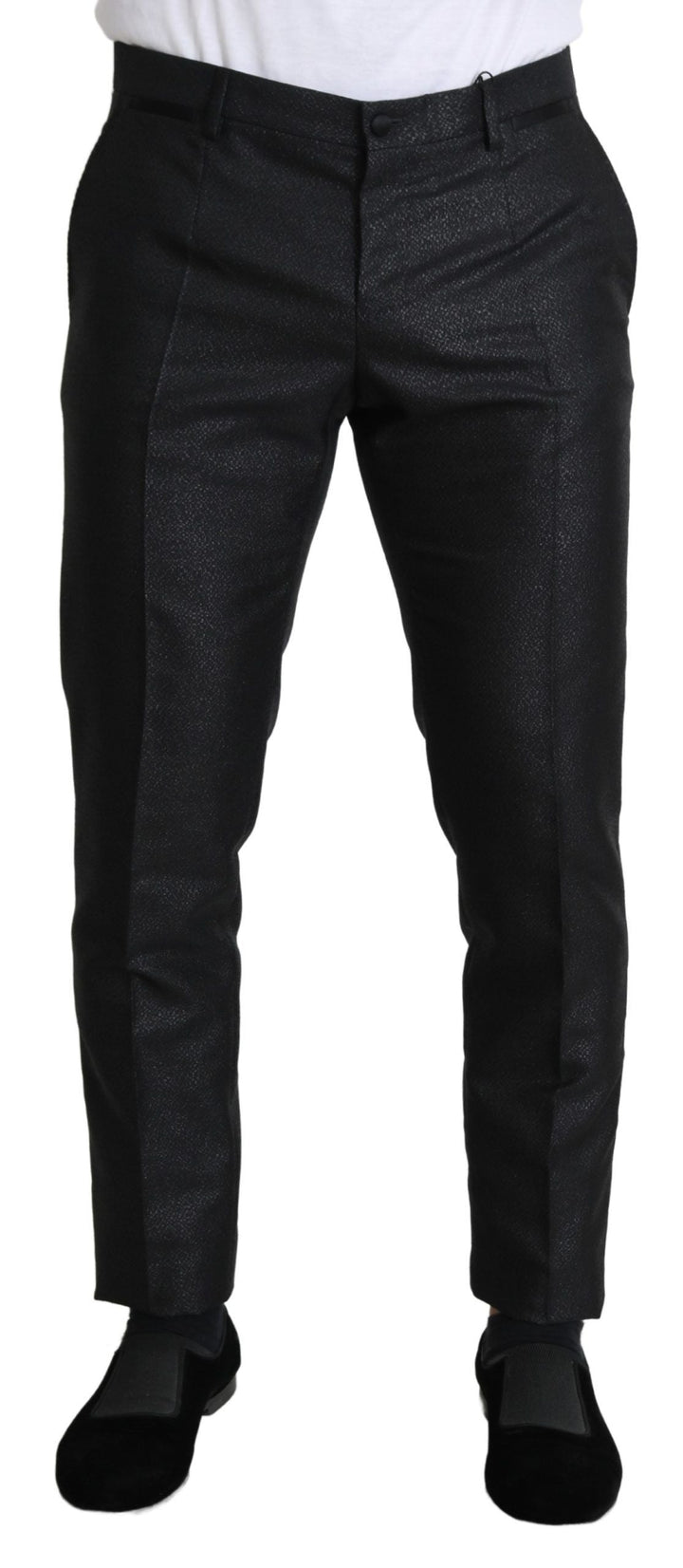 Men’s Dolce &amp; Gabbana Black Metallic Skinny Trouser Dress