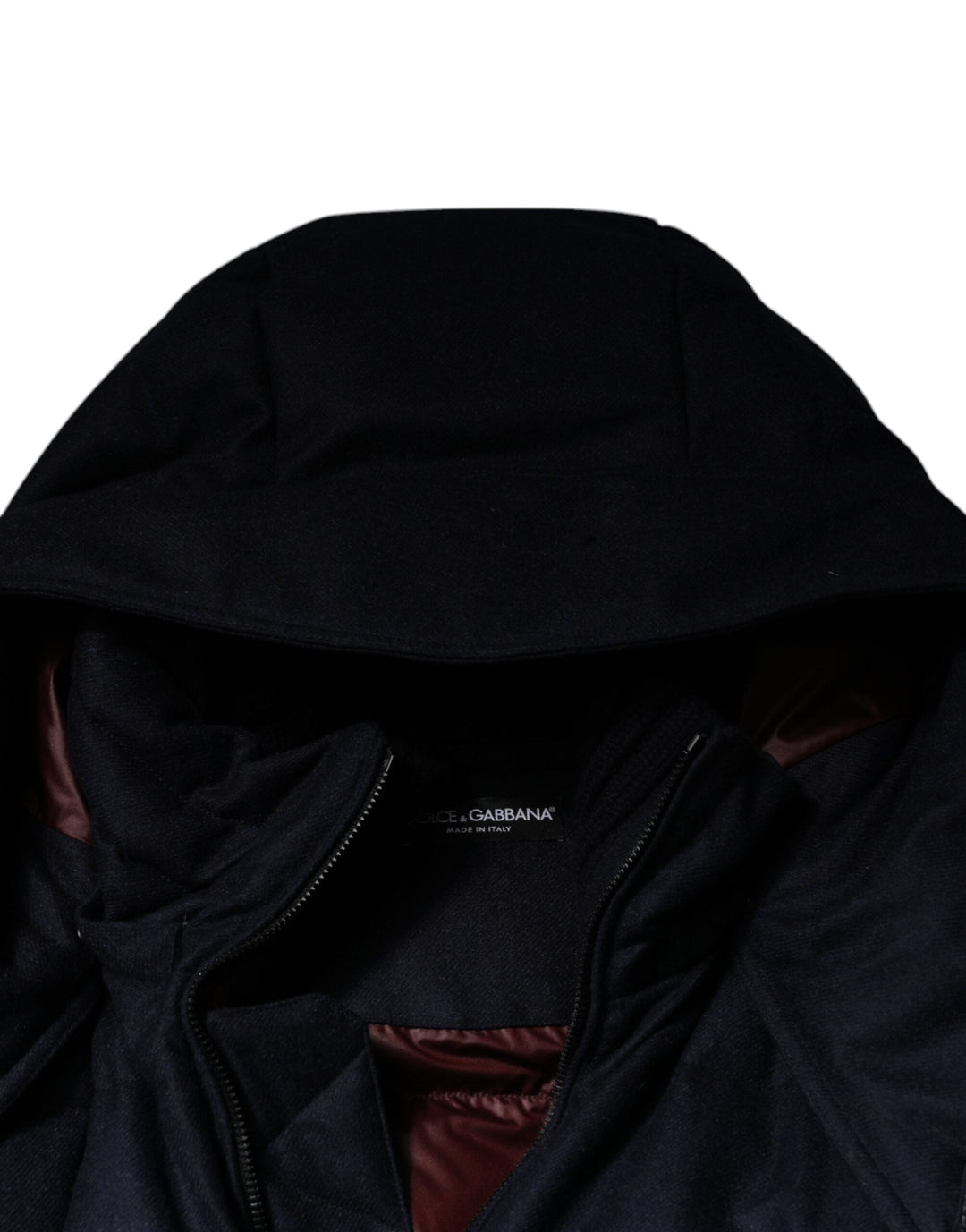 Men’s Dolce &amp; Gabbana Black Nylon Hooded Puffer Men Coat Jacket