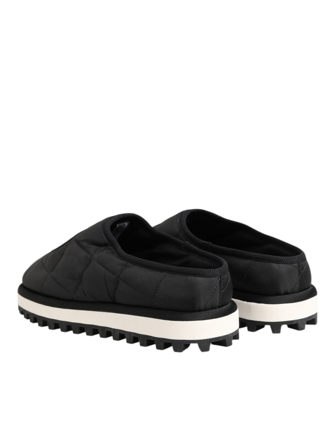 Men’s Dolce &amp; Gabbana Black Nylon Low Top Slip on Sneaker Shoes