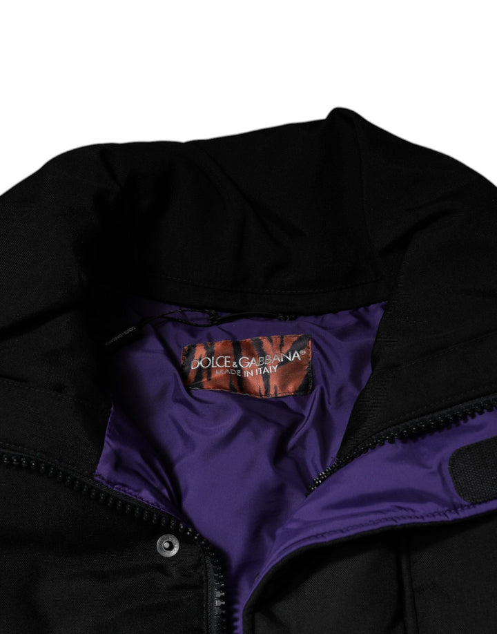 Men’s Dolce &amp; Gabbana Black Nylon Puffer Men Full Zip Jacket
