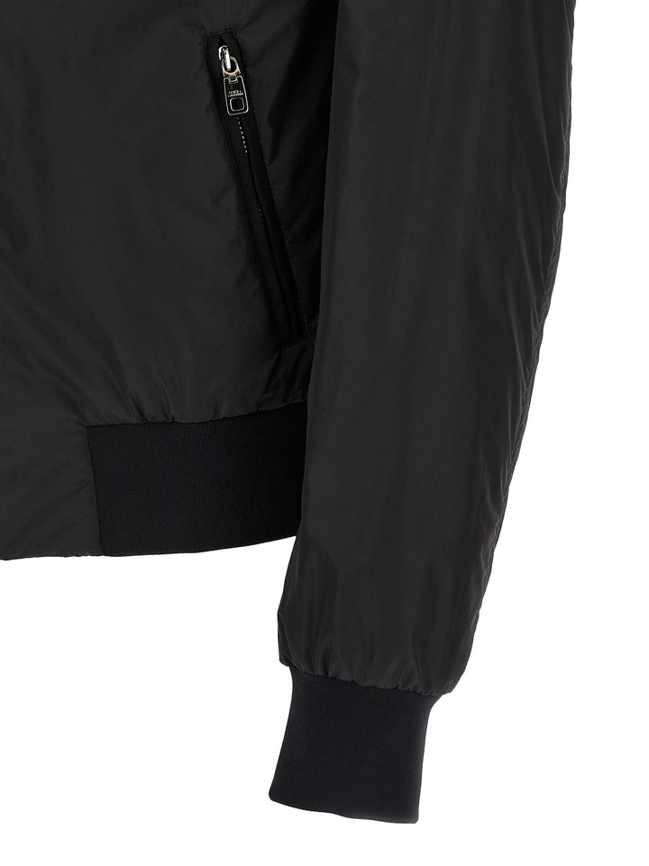 Men’s Dolce &amp; Gabbana Black Polyamide Bomber