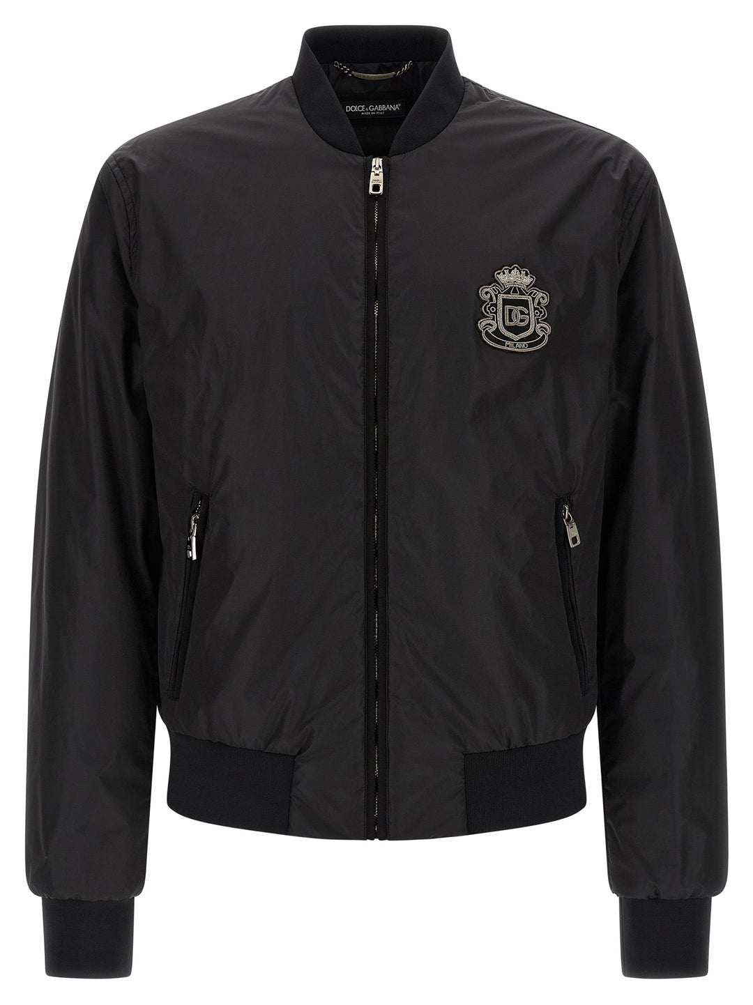 Men’s Dolce &amp; Gabbana Black Polyamide Bomber