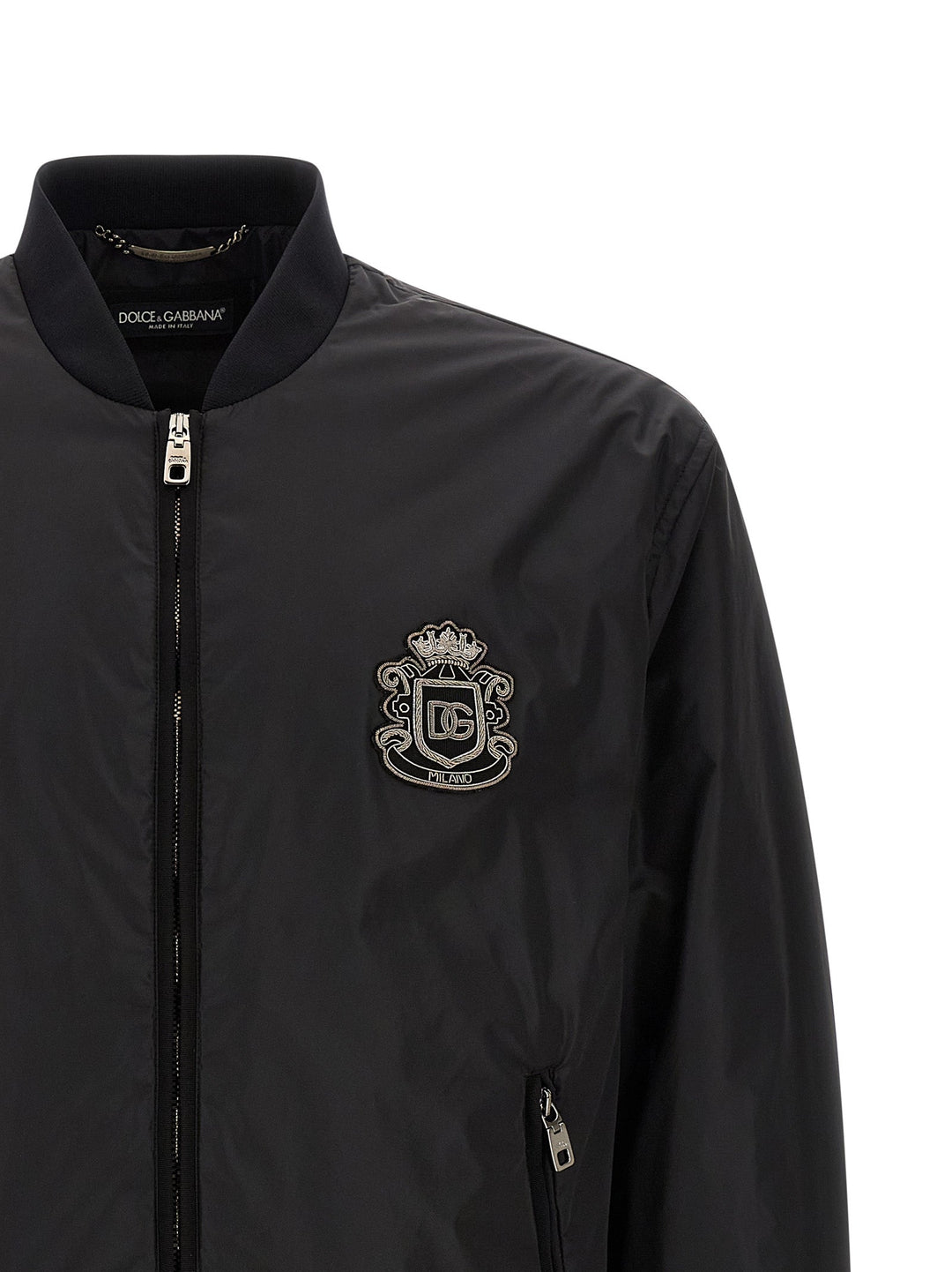 Men’s Dolce &amp; Gabbana Black Polyamide Bomber