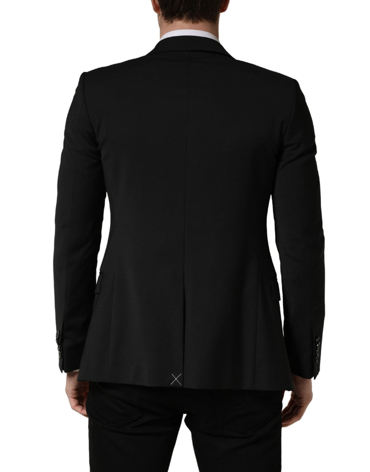 Men’s Dolce &amp; Gabbana Black Polyester 2 Buttons Men Suit Jacket