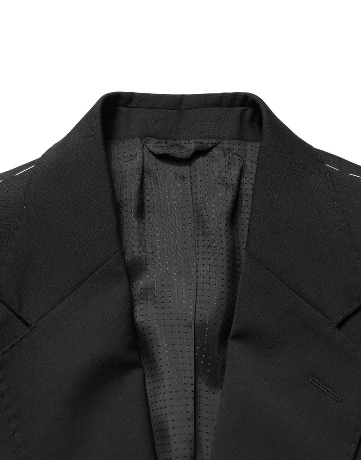 Men’s Dolce &amp; Gabbana Black Polyester 2 Buttons Men Suit Jacket