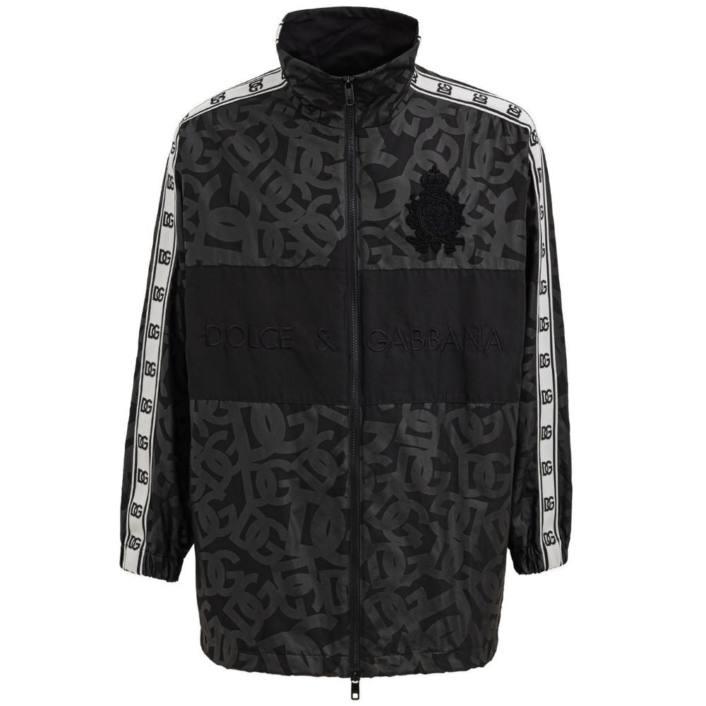Men’s Dolce &amp; Gabbana Black Polyester Shell Jacket