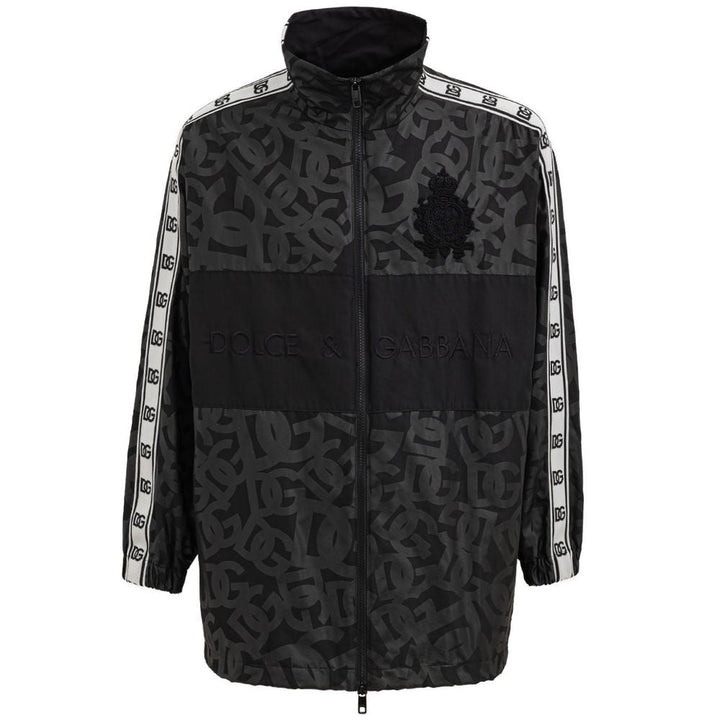Men’s Dolce &amp; Gabbana Black Polyester Shell Jacket