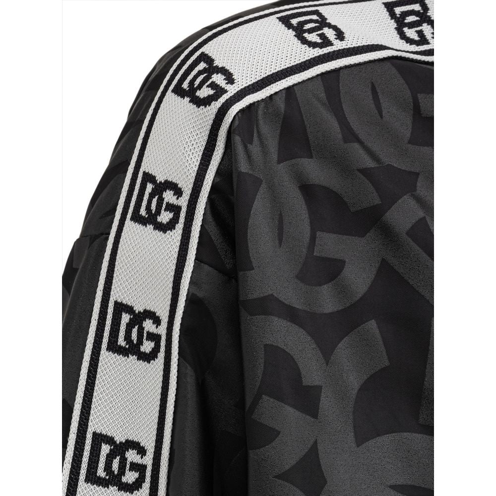 Men’s Dolce &amp; Gabbana Black Polyester Shell Jacket