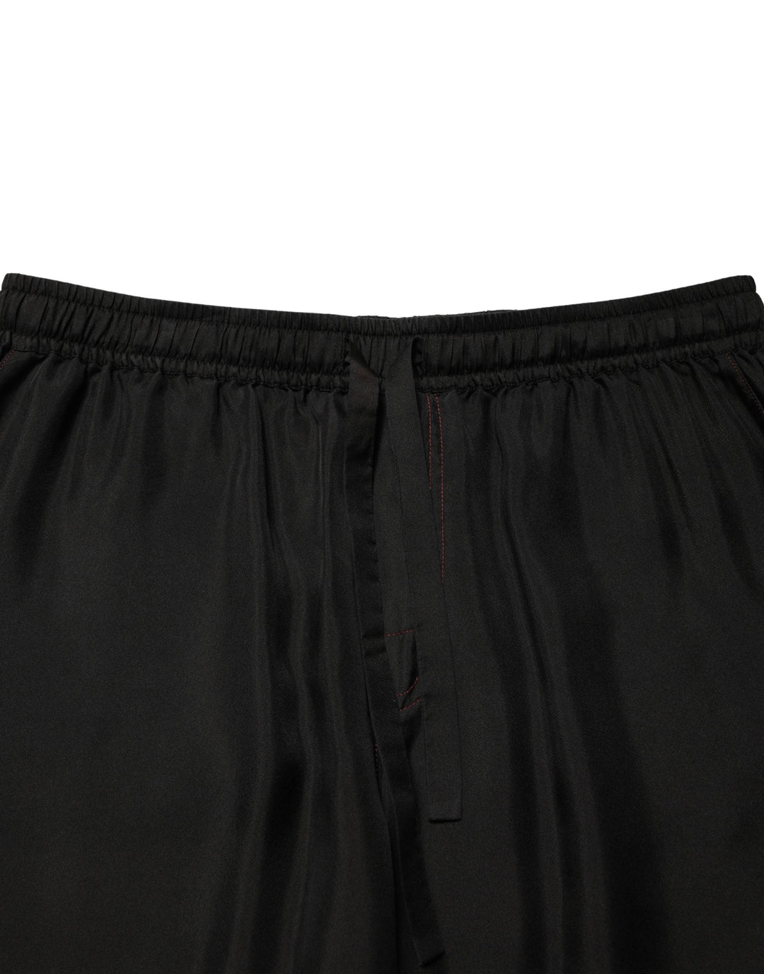 Men’s Dolce &amp; Gabbana Black Silk Drawstring Men Bermuda Shorts