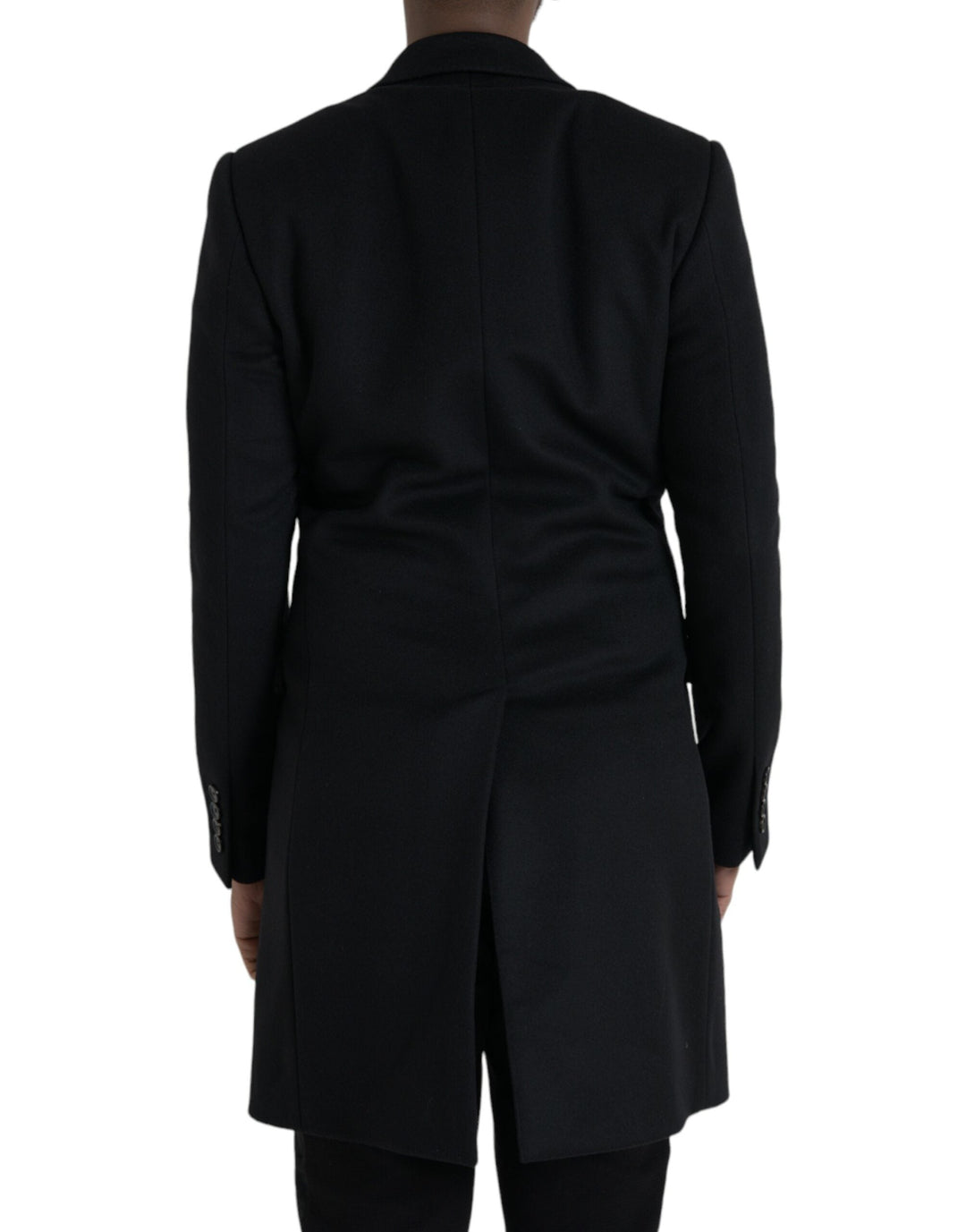 Men’s Dolce &amp; Gabbana Black Single Breasted Trench Coat Jacket
