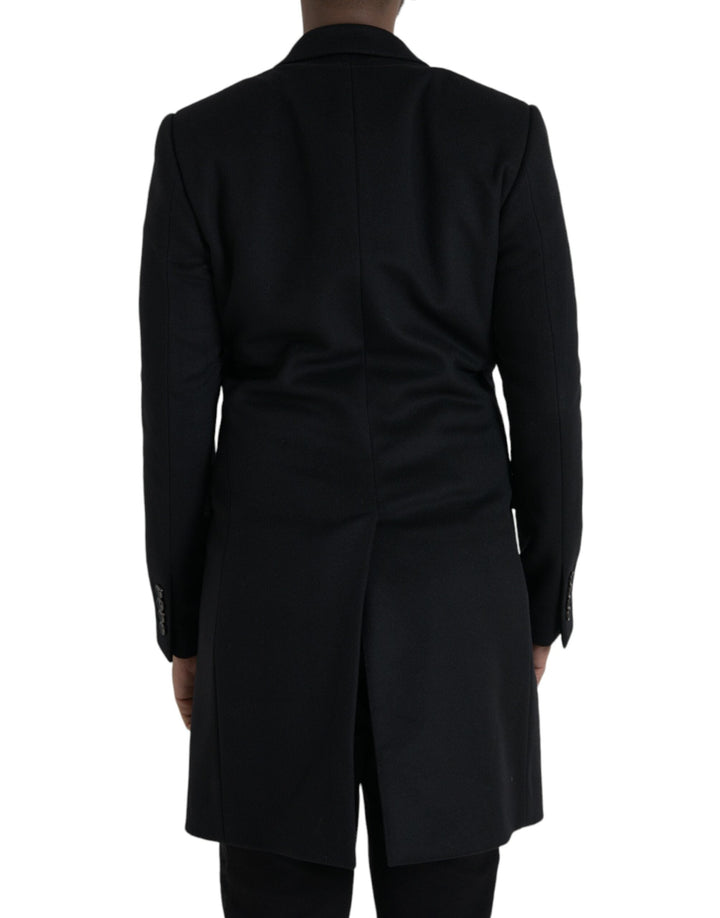 Men’s Dolce &amp; Gabbana Black Single Breasted Trench Coat Jacket