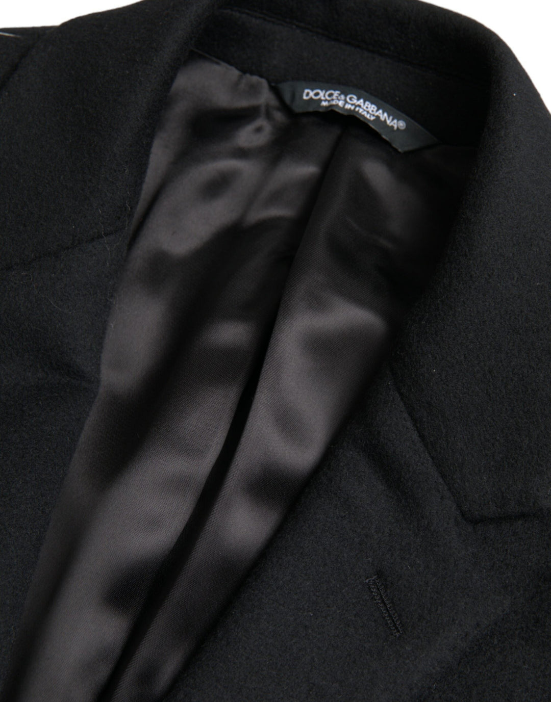 Men’s Dolce &amp; Gabbana Black Single Breasted Trench Coat Jacket