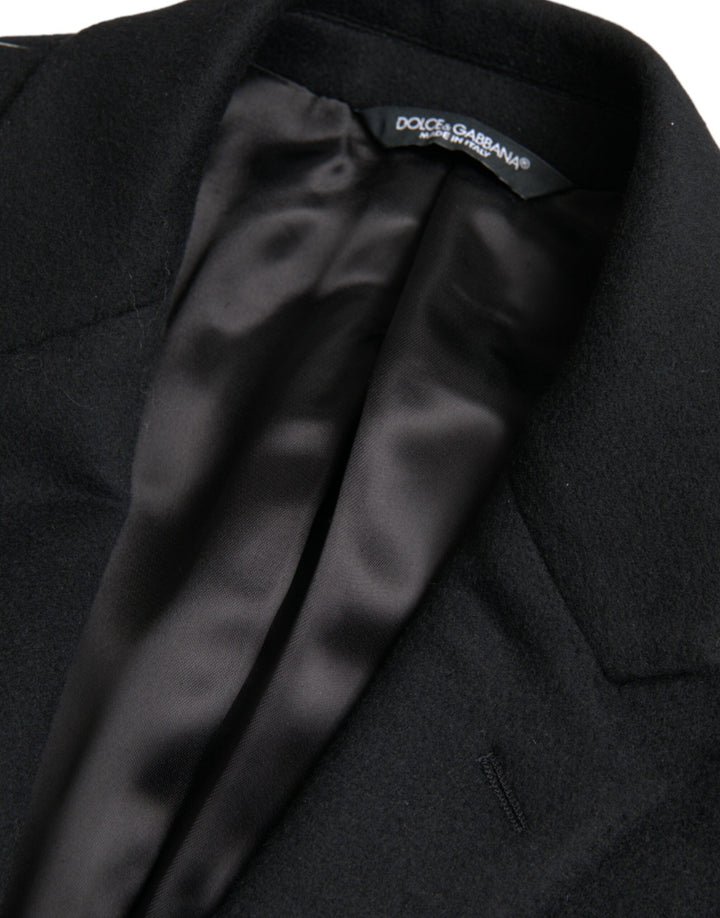 Men’s Dolce &amp; Gabbana Black Single Breasted Trench Coat Jacket