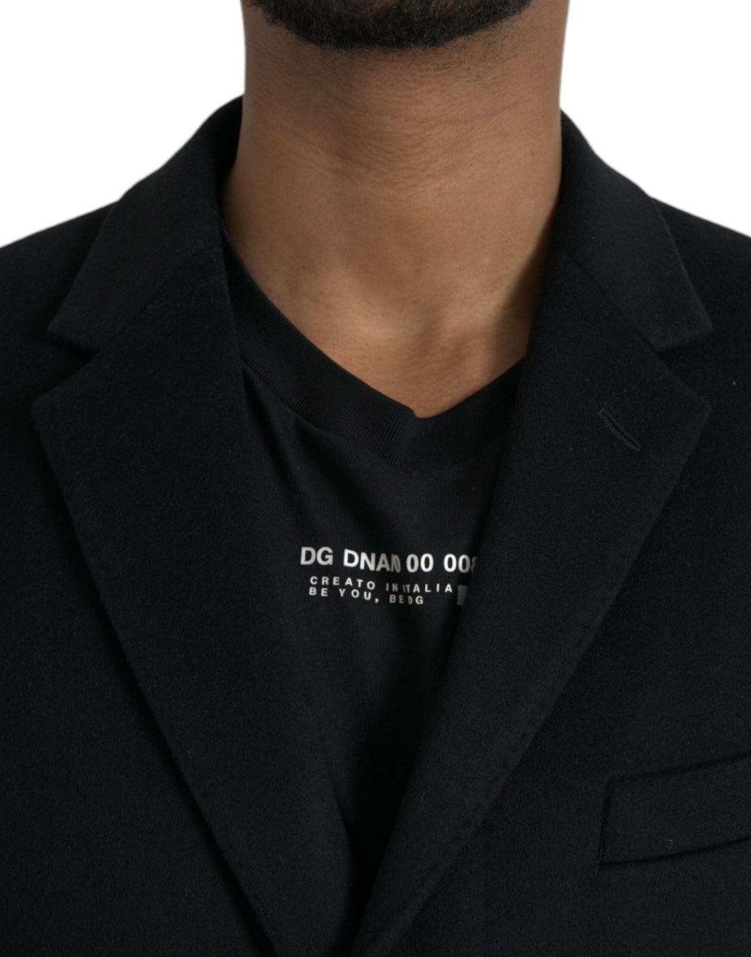 Men’s Dolce &amp; Gabbana Black Single Breasted Trench Coat Jacket