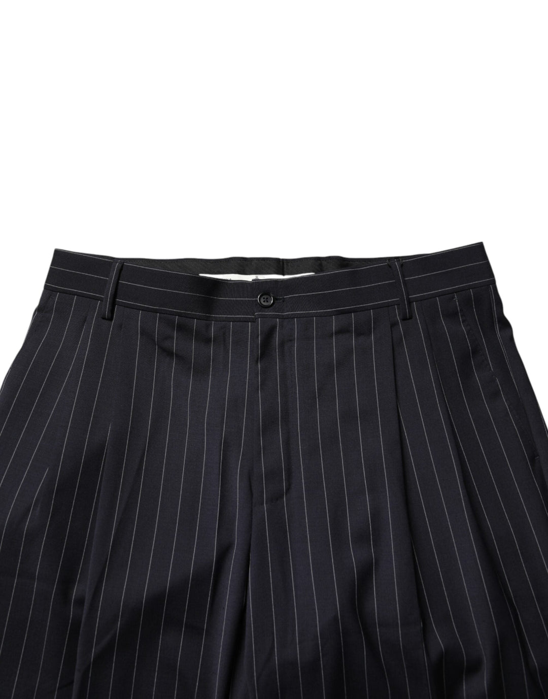 Men’s Dolce &amp; Gabbana Black Stripe Straight Men Dress Trouser Pants