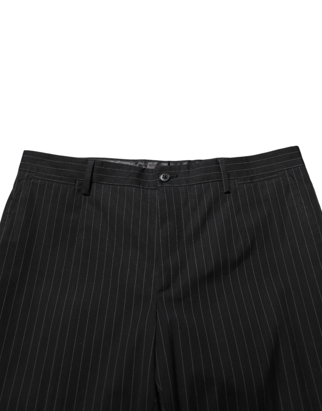 Men’s Dolce &amp; Gabbana Black Striped Dress Formal Men Trouser Pants