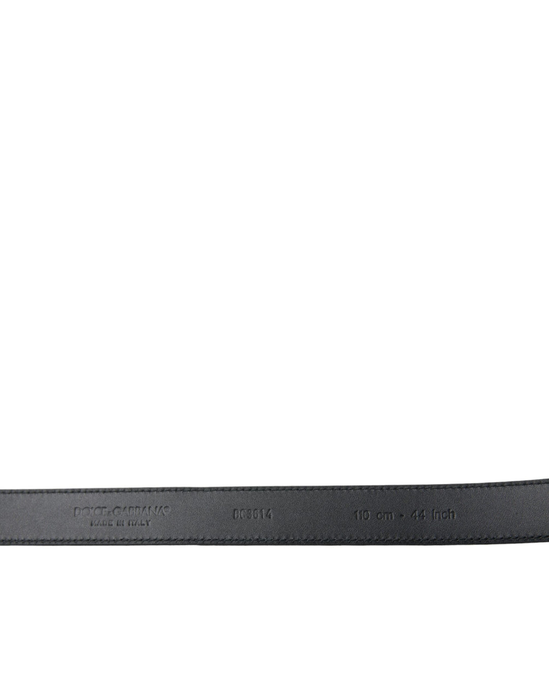 Dolce &amp; Gabbana Black Suede Leather Gold Metal Buckle Belt