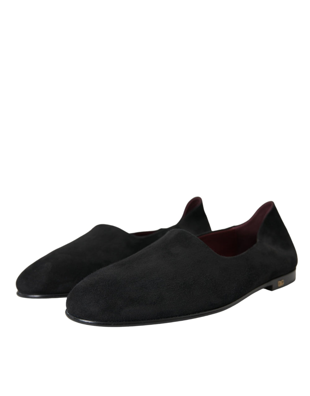 Men’s Dolce & Gabbana Black Suede Loafers Formal Dress Slip on Shoes