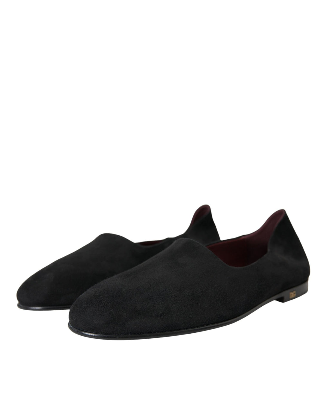 Men’s Dolce &amp; Gabbana Black Suede Loafers Formal Dress Slip on Shoes