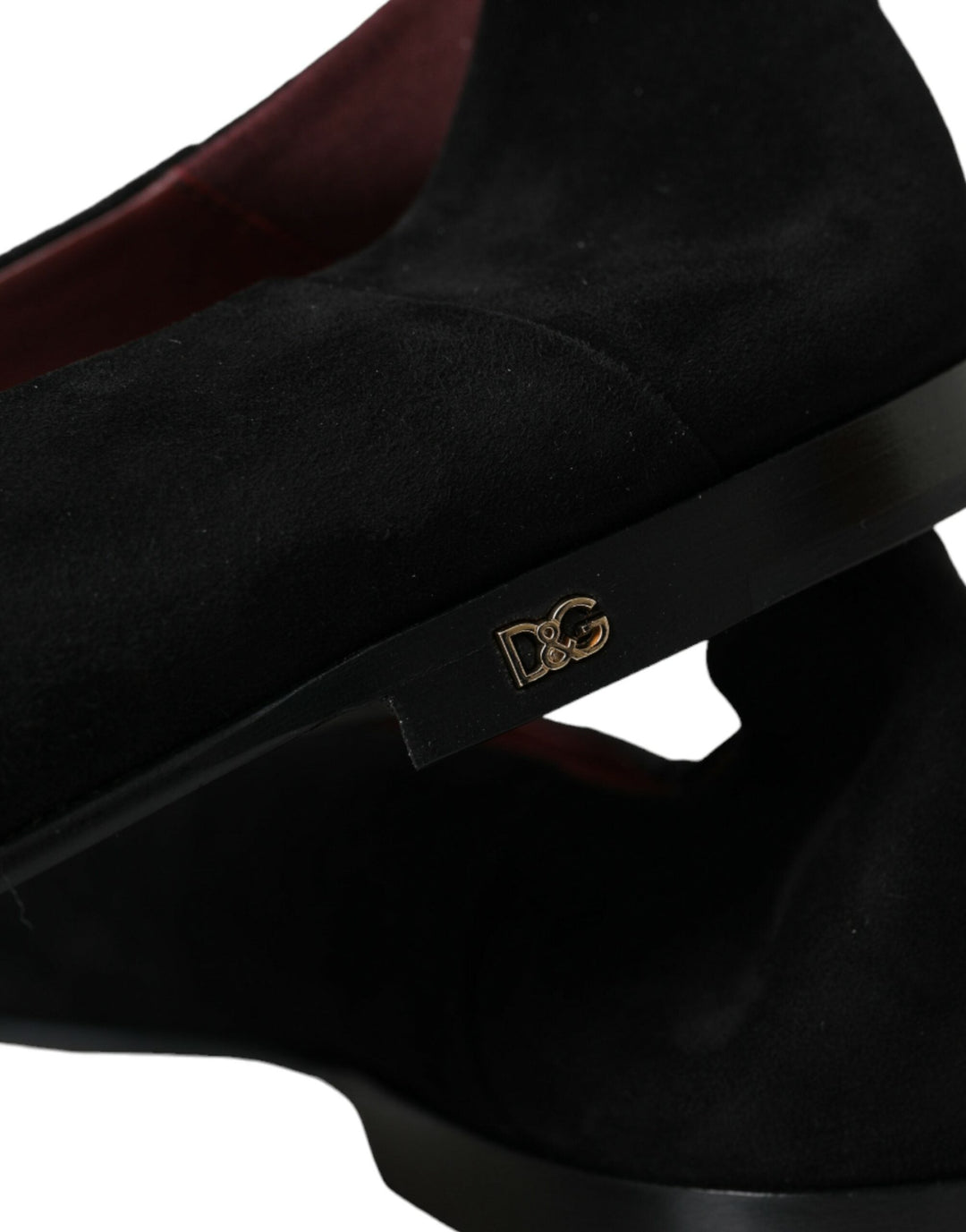 Men’s Dolce &amp; Gabbana Black Suede Loafers Formal Dress Slip on Shoes