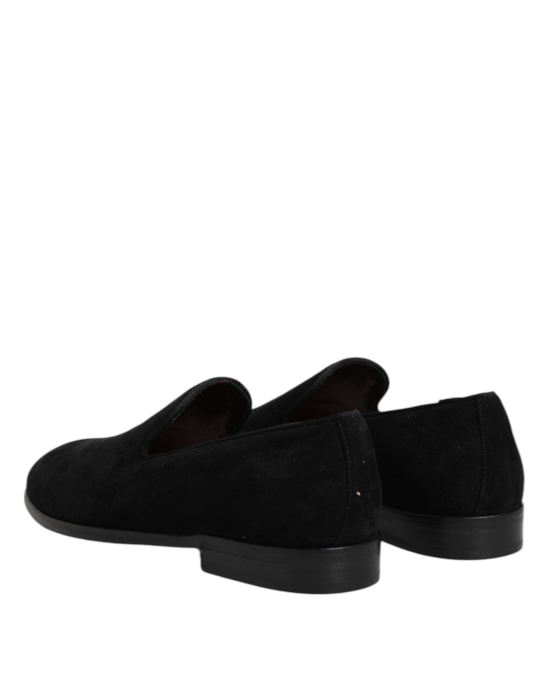 Men’s Dolce &amp; Gabbana Black Suede Slip on Loafers Formal Shoes
