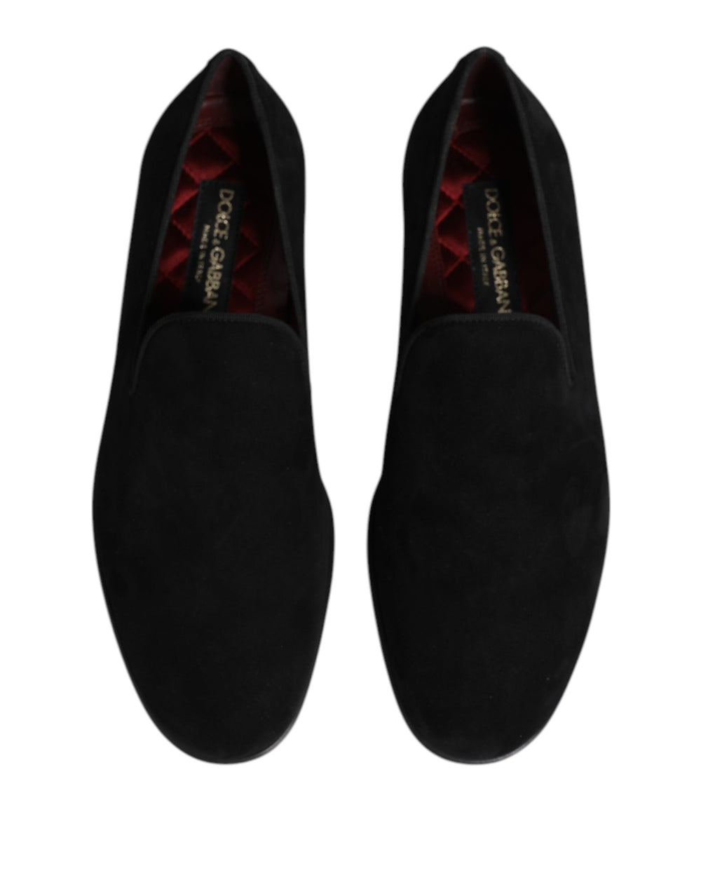 Men’s Dolce & Gabbana Black Suede Slip on Loafers Formal Shoes