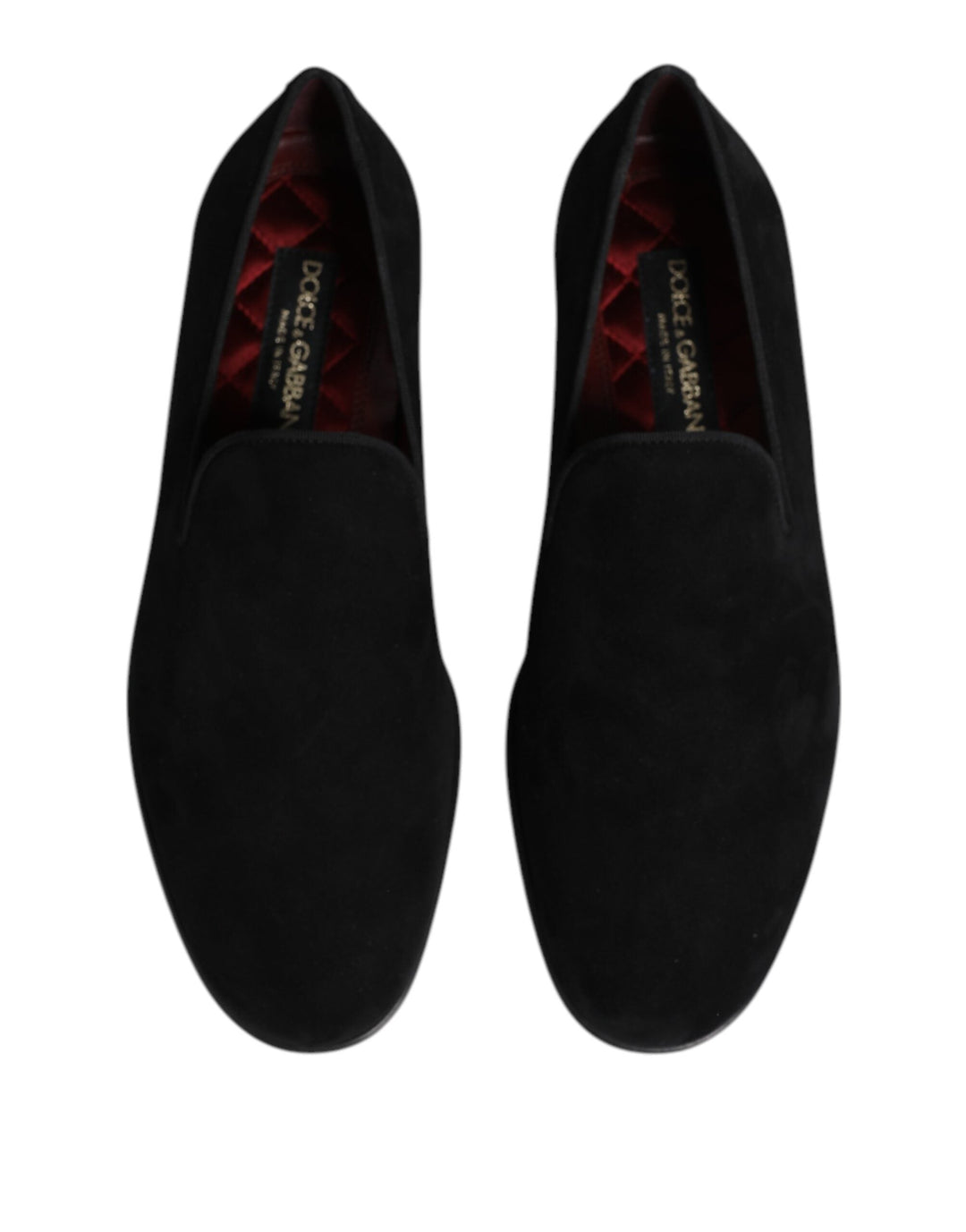 Men’s Dolce &amp; Gabbana Black Suede Slip on Loafers Formal Shoes