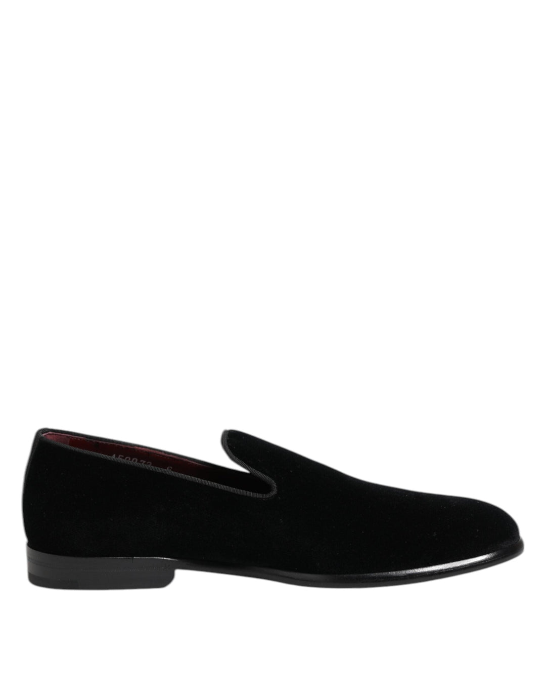 Men’s Dolce &amp; Gabbana Black Velvet Loafers Formal Men Dress Shoes