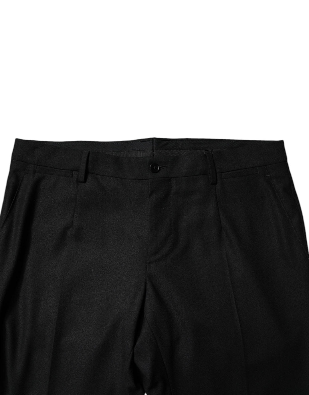 Men’s Dolce &amp; Gabbana Black Virgin Wool Menskinny Dress Formal Pants