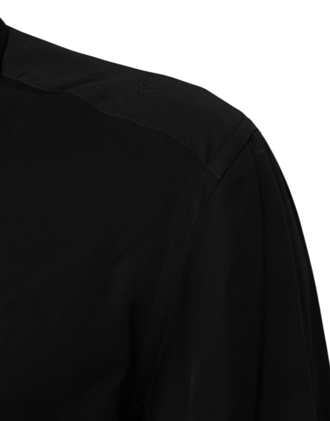 Men’s Dolce &amp; Gabbana Black Viscose Long Sleeve Formal Dress Shirt