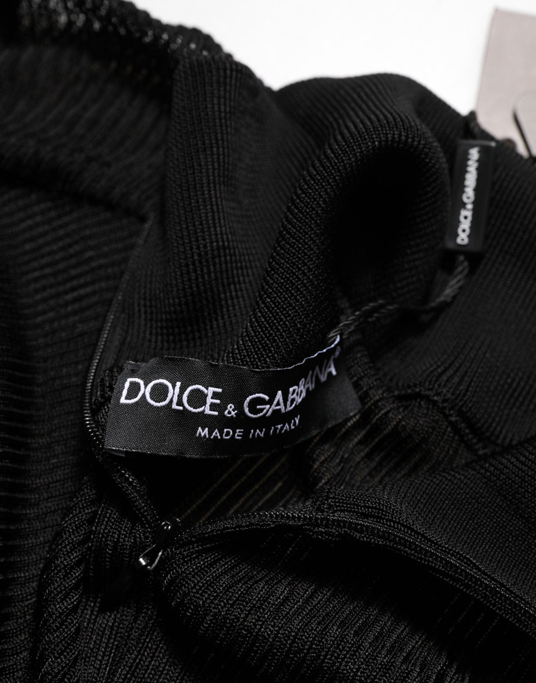 Men’s Dolce &amp; Gabbana Black Viscose Turtle Neck Pullover Sweater